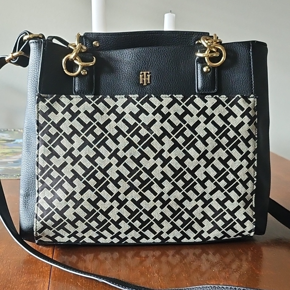 Tommy Hilfiger Estella II-Shopper-Geometric Jacquard Bag